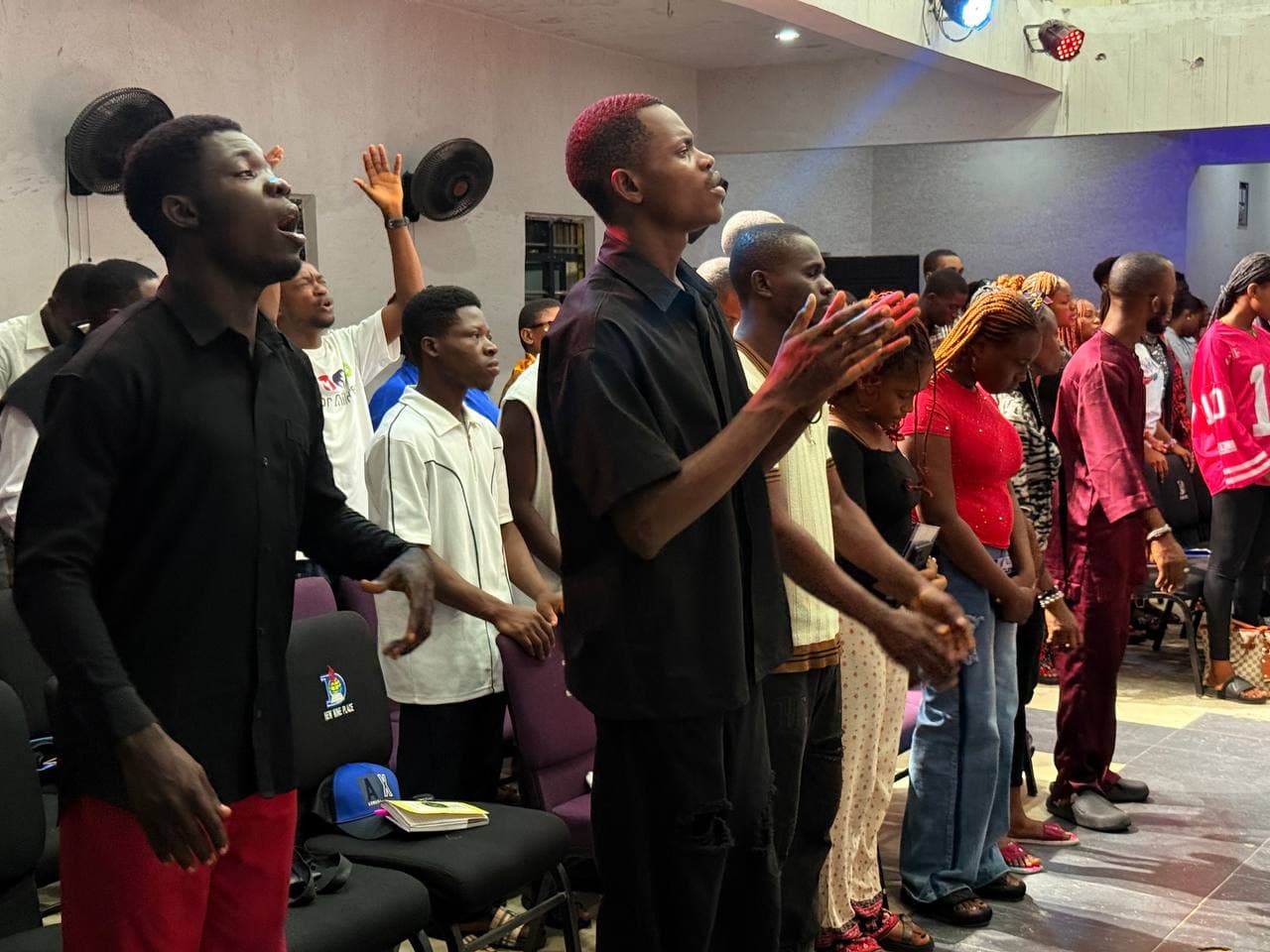 Church members sharing fellowship